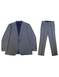Grey Herringbone Style Suit Kitonet