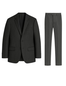 Charcoal Pinstripe Suit Bertolini