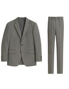 Grey Windowpane Suit Bertolini