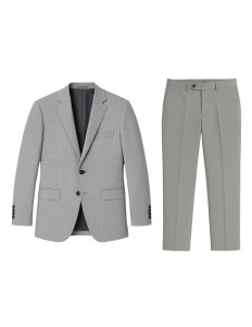 Grey Houndstooth Pattern Suit