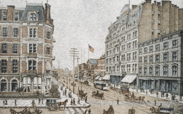 Tailor near me vintage AG shop front with American flag