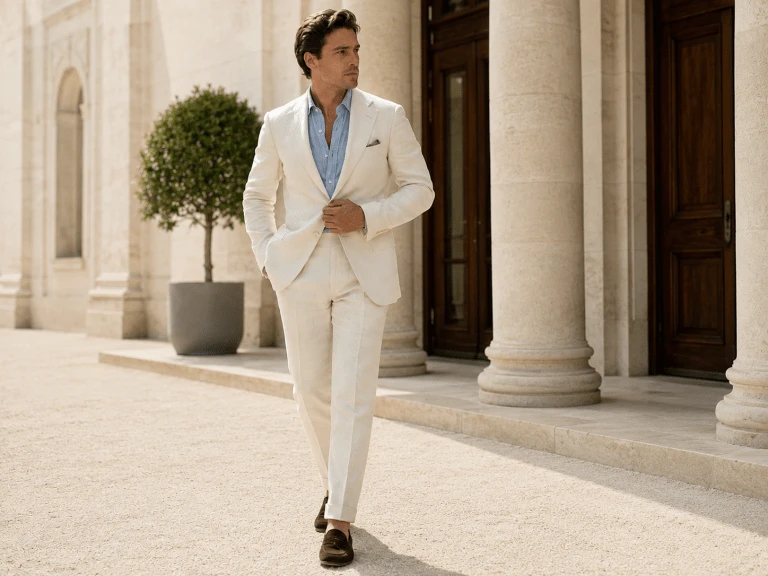 How to Style an Ivory Suit Without Looking Too Formal